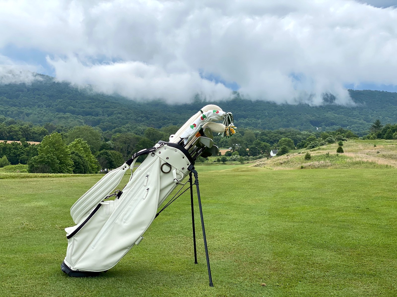 New Titleist Links Legend Golf Bag Navy/Cool  White/Black/Geen/Burgundy/Charcoal